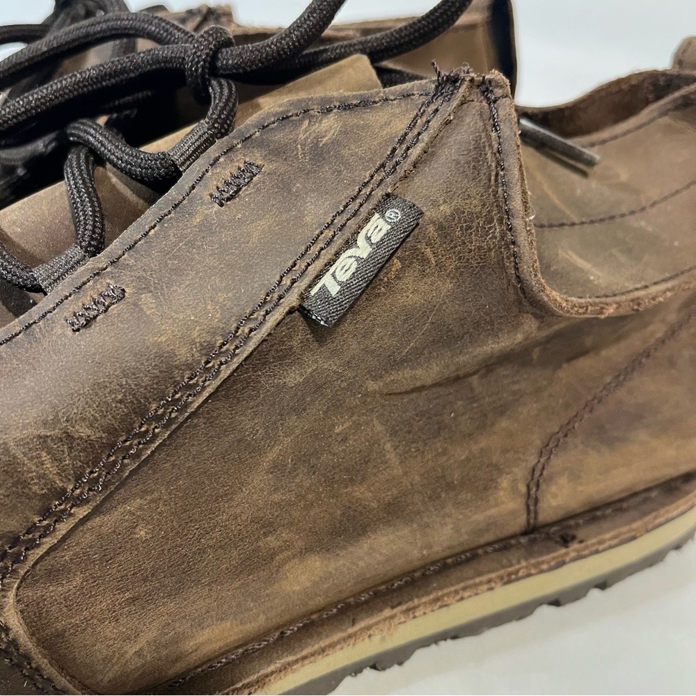 Teva Men's Mush Atoll Brown Leather Chukka Boot Size 13 - Picture 7 of 10